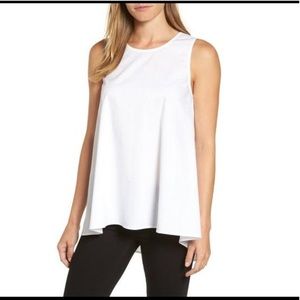 NWT: Bow Back Poplin Swing Top